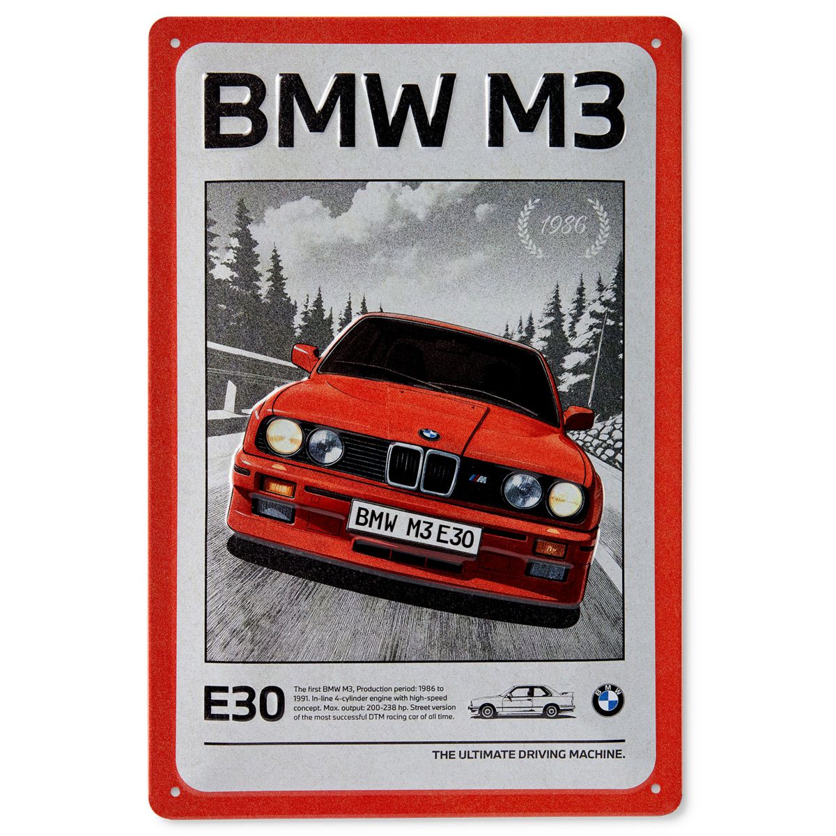 BMW M3 E30 鐵牌 